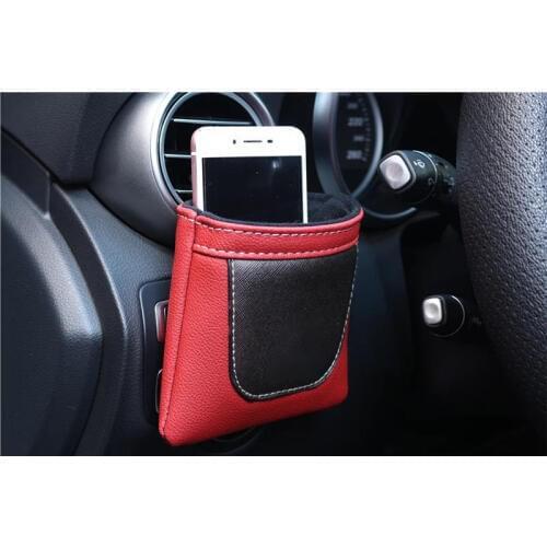 Pu Leather Car Tidy Storage Car Phone Holder For Kia Sportage Optima Niro Stinger Ceed Rio Cerato Mohave Picanto Soul Stoinc K3