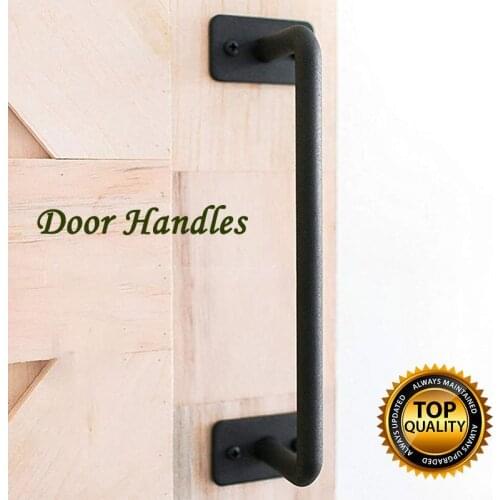 Door Handles Wood Door Handle Furniture Hardware For Cabinet Cupboard Sliding Barn Door