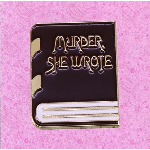 Jessica Fletcher Angela Lansbury Murder She Wrote enamel Pin mystery writer amateur sleuth serial killer brooch
