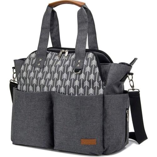 Lekebaby Baby Diaper Pack Multifunctional Large Capacity Baby Cart Pack Waterproof Diaper Replacement Pack