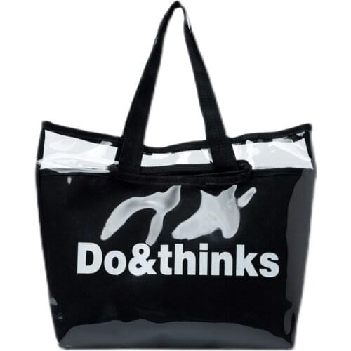 Summer beach Bag transparent PVC Handbags purse Women Shoulder Bag Jelly Big Beach swim Bag for Girls Large Shopping Tote