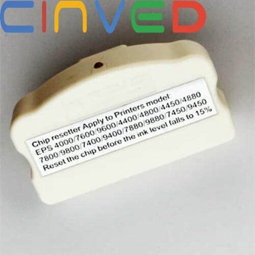 Repeated Using Universal Chip Resetter For Epson Stylus PRO 7800 9800 4800 7880 9880 7450 9450 7400 9400 Waste Ink Tank Chips