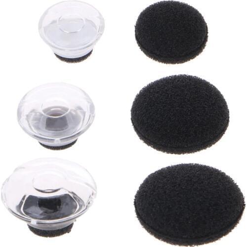 Soft Silicone Ear Pads Earphone Clear Earbuds Tips Eargels Black Foam Accessories For Voyager Legend Earphone