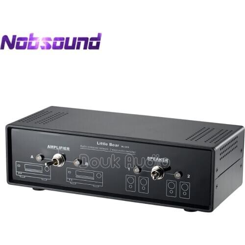 Nobsound Audio Comparator Crossover Network Stereo 2-Way Amplifier/Speaker Switcher Passive Selector
