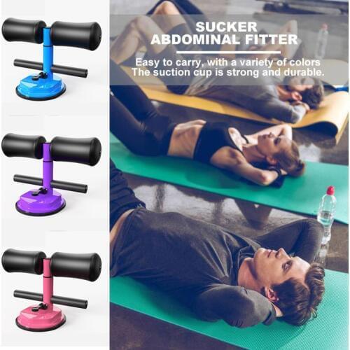 New gym fitness Sit Up Bars Abdominal Core Workout Strength Training Adjustable Assistant Equipment Stand Self-Suction