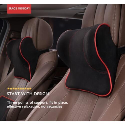 LOEN U shaped Artificial Plush Memory Foam Car Neck pillow supports headrest Comfortable driving Universal Seat support cover