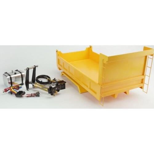 RC hydraulic Dump truck rack Bucket 6x6 FOR 1/14 SCALE TAMIYA TRACTORS RC ass R620 R470 Knight Hauler Benz