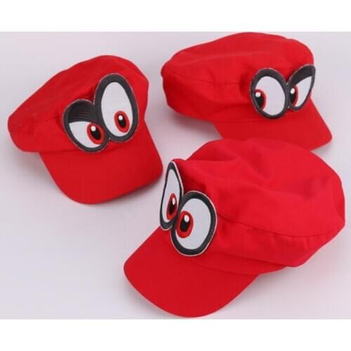 Game Super Mario Odyssey Hat Adult Kids Anime Cosplay Cap Handmade