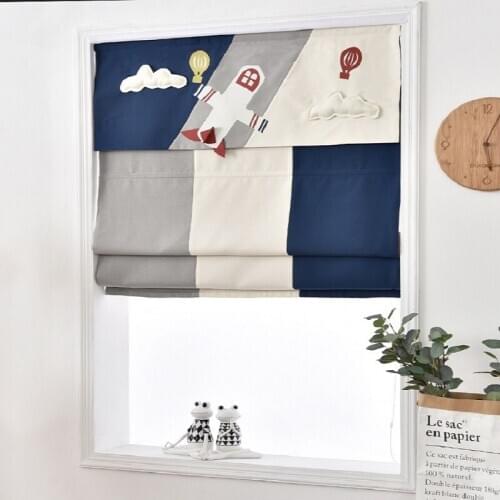 High Quality Roman Blinds Window Curtains Blackout Or Light Filtering Fabric Model RM21 Designs Manual Chain Control Customize