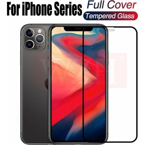 Full Cover ProtectIve Glass For iPhone 11 12 Pro Max 12 Mini Tempered Screen Protector Glass For iPhone X XR XS Max 5 6 7 8 Plus