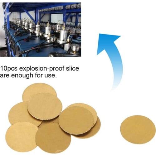 10Pcs/Set Brass Explosion-proof Slice Rupture Disc for YONGHENG Air Compressor Pump Compressor Disk