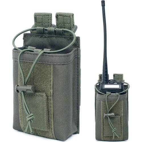 1000D Nylon Tactical Molle Walkie Talkie Holder Bag Military Radio Pouch Package Sports Pendant Hunting Magazine Mag Pouch
