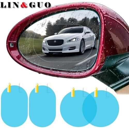 2Pcs Car Rear Mirror Protective Film Anti Fog Window Clear Rainproof Protective Soft Film for Toyota avensis Auto Accessories