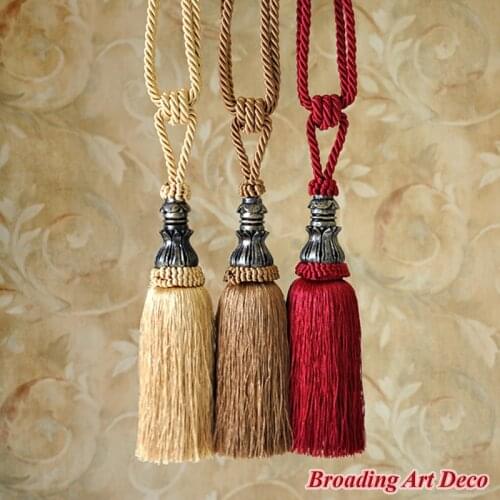 2Pcs Tapestry Tassels Wall Hanging Tassel Fringe Polyester Curtain Tieback Hanging Ball Home Decoration Tapestry Accessories