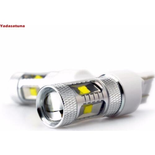 2Pcs/Lot 30W White/Red 6000K 7443 W21/5W W3X16Q 12V 24V White LED High Power for Turn Signal Brake Parking Tail Light Car Bulbs