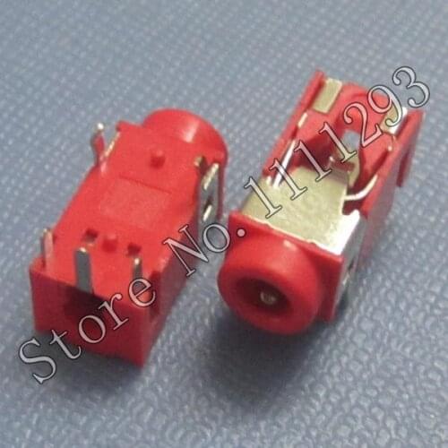 20pcs/lot Audio Jack Connector for Laptop TCL LCD TV etc Headphone MIC Jack - Red
