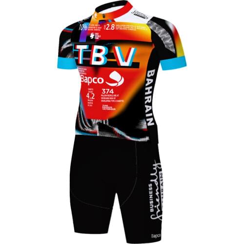 2021 BAHRAIN One Piece Skinsuit Fietskleding Heren Велоформа Мужская Equipamento Ciclismo Cycling Jersey triathlon jumsuit