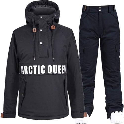 -30 Women or Men Snow Suit Sets Snowboard Cloth Waterproof Winter Outdoor Sports Ice Costumes Ski Wear Jackets and Pants Unsex