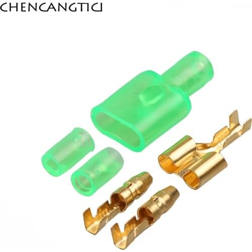 50 Pcs 2Male 1Female Mating Pin Bullet Connector Splice Terminal For Elcetric Socket Crimp Loose Auto Wire With Sheath DJ222-4A