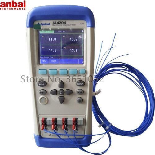 AT4204 4-channel Temperature Data Logger Measuring Multi Points Temperature
