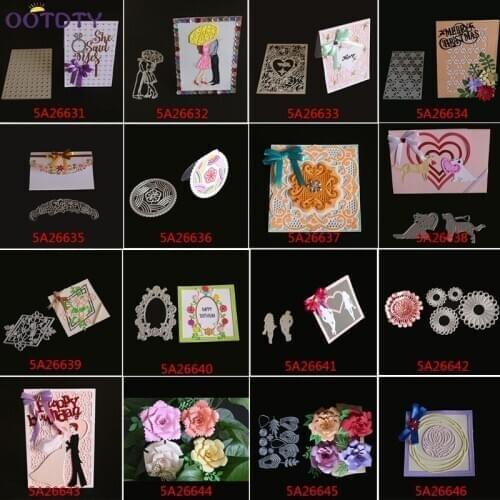 Butterfly Mr.Mrs. Flower Leaf Cutting Dies Stencil DIY Scrapbooking Photo Album Card Embossing Craft