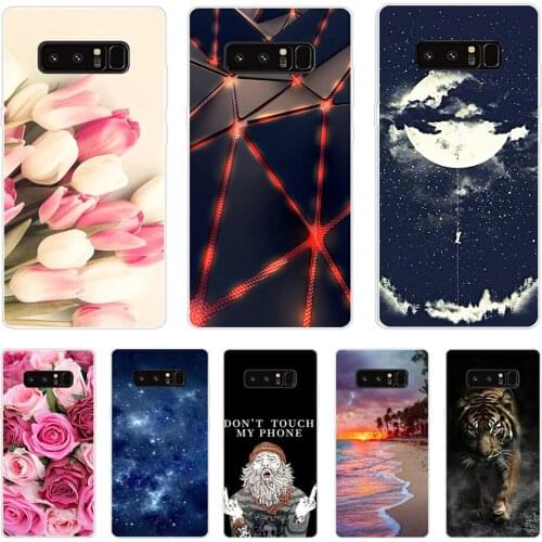 TPU Cover For Samsung Galaxy Note 8 N950F N950 Soft Silicone Case For Samsung Galaxy Note8 Back Phone Cases Printing Shells Bags