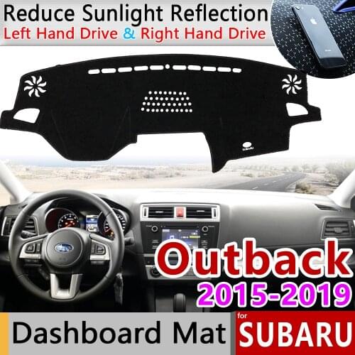 For Subaru Outback 2015~2019 Anti-Slip Mat Dashboard Cover Carpet Sunshade Dashmat Carpet Car Accessories WRX STI 2016 2017 2018