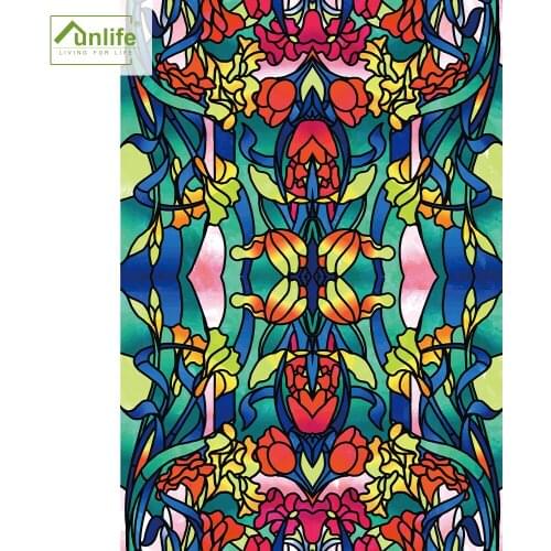 Funlife® Tulip Calla Lily Waterproof Static Cling Glass Door Window Film Bathroom Decoration Window Stickers Wall Art Decals DIY