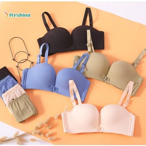 Smooth Upper Bra Beautiful Back Sexy Underwear Without Steel Ring