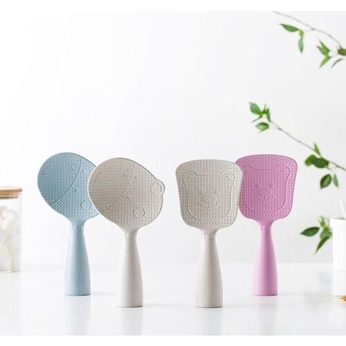Kitchen Cartoon Rice Spoon Plastic Rice Paddle Non-stick Rice Scoop Long Handle Serving Spoon Kitchen Accessories