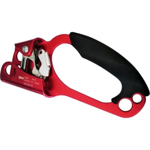 Outdoor Mountaineering Climbing Right Hand Ascender Riser Equipment for 8-13mm Rope Red