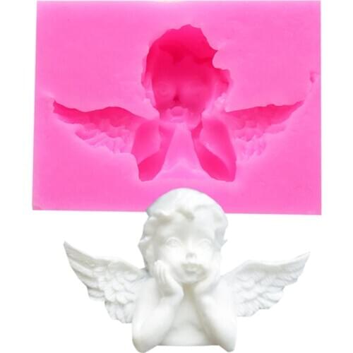 Newest Angel Frame Silicone Mold Fondant Mold Cake Decorating Tools Chocolate Gumpaste Mold