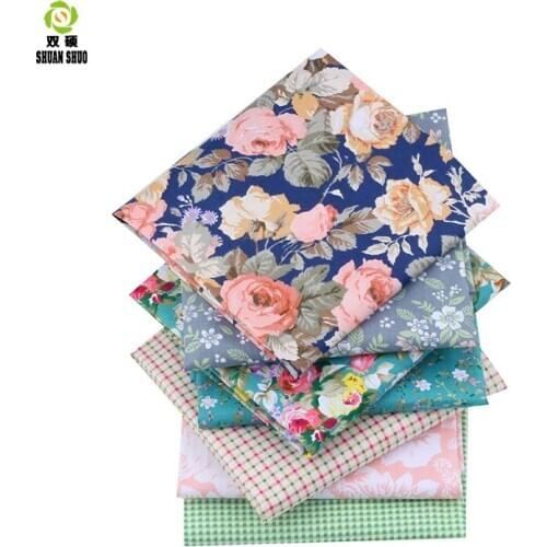 New Floal Fat Quarter Bundles Fabric Tissus Cotton Patchwork Fabric For Sewing Doll Cloths 40*50cm 35pcs/lot