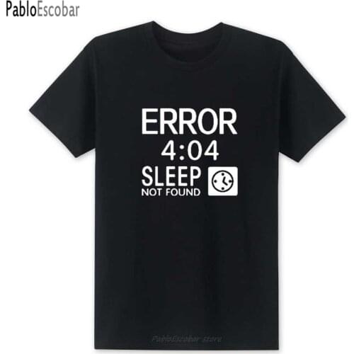New shubuzhi Google 404 Error Not Found Mens CODER Geek Programmer T-shirt Fashion Casual T shirts Tee Geeks Gifts
