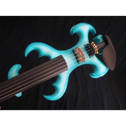 Original design crazy -4 blue color 5 string 4/4 electric violin.good sound