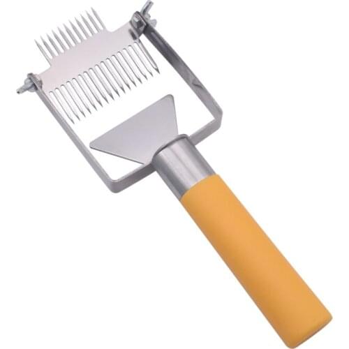 Bee Hive Plastic Handle Honey Fork Beekeeping Fork Scraper Shovel Honey Uncapping Fork Scraper Knife Beekeeper