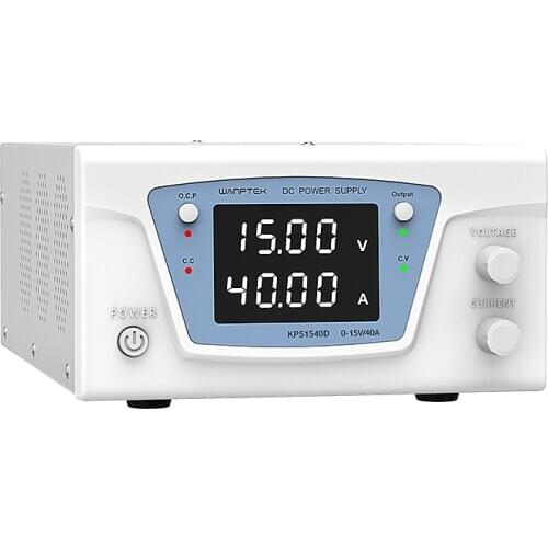 Wanptek KPS1540D Programmable DC Adjustable Regulated Power Supply 15V 40A PWM Modulation Short-circuit Protection