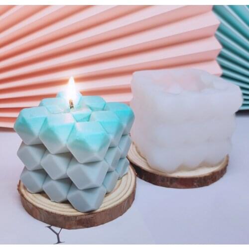 Candle Silicone Mold 3D Simulation Sofa Bubble Shape Aromatherapy Candle Soap Mold Candle Making DIY