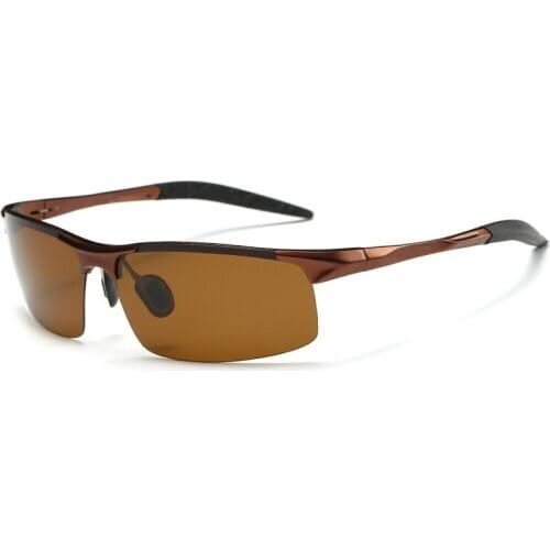 Sports Polarized Sunglasses Classic Luxury Aluminum Frame Sunglasses Mens Sun Glasses UV400 Cool Eyewear