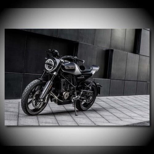 Modern Wall Art Canvas Paintings Husqvarnas Svartpilen 701 Black Motorcycle Picture HD Print Posters For Living Room Decor