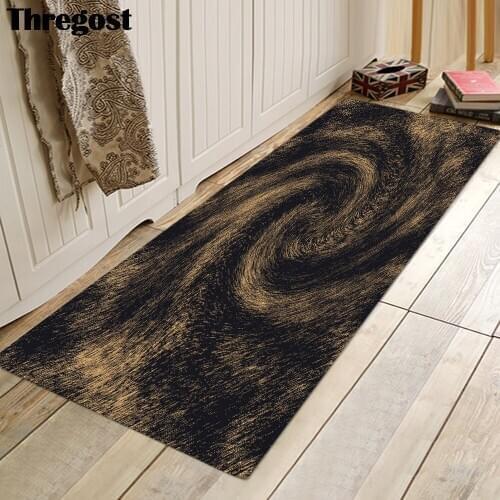 Thregost Print Kitchen Carpet Anti Slip Water Absorbent Mats Shower Floor Mat Memory Foam Rug Microfiber Warm Bathroom Carpets