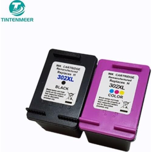 TINTENMEER replacement ink cartridge 302 compatible for hp officejet 3830 3831 3832 3833 3834 3835 4650 4652 4654 4655 printer