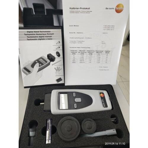 Testo 470 Precision Optical/Mechanical Speed Measuring Instrument Tachometer 0563 0470 Measurement of Rpm/Speed/Length