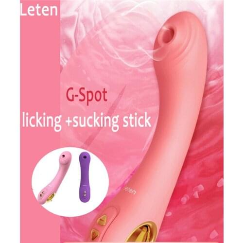 Leten Intelligent Heating Sucking Vibrator Clit Nipple Stimulators Female Masturbators Sucker Massager Erotic Sex Toys for Women