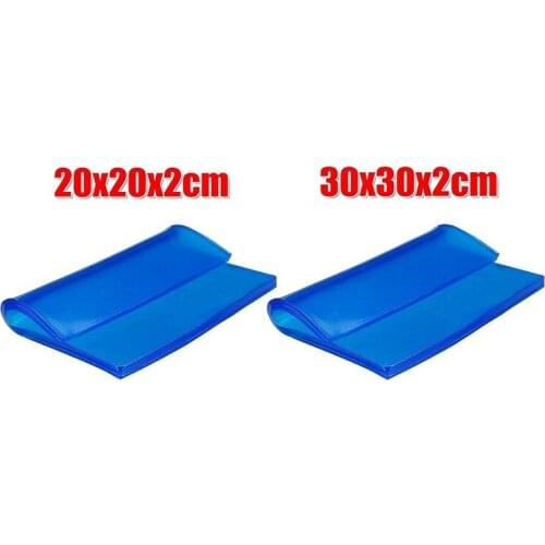 2CM Blue Motorcycle Universal Seat Cushion Gel Pad Cool Pad Shock Absorption Mat DIY Cut Cushion