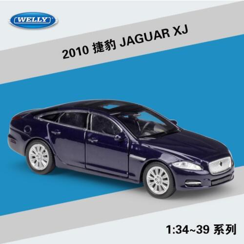 Welly 1:36 Diecast Alloy Model Car Toy For 2010 JAGUAR XJ Metal Car Toy Model with Pull back function For Kids Gift with box