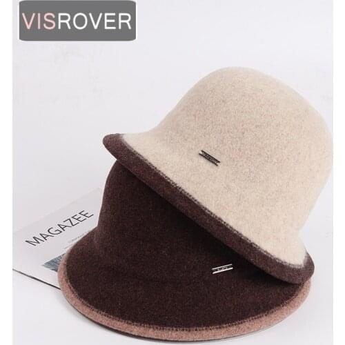 VISROVER 5 Colorway Unisex 100% wool Woman Winter Hat Mocha Autumn Bonnet Real wool Man Woman Warm Skullies Gift Wholesales