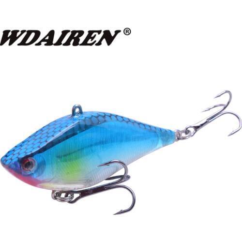 1Pcs VIB laser Hard Bait 6.5cm 13.8g Lures Fishing Bait Treble Hooks Sinking Crankbait Fishing Tackle Fish Wobbler Pesca FA-450