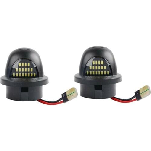 2pcs/set License Plate Light Lamp Housing Parking Light Car Modification Replacement Part For Pickup F250
