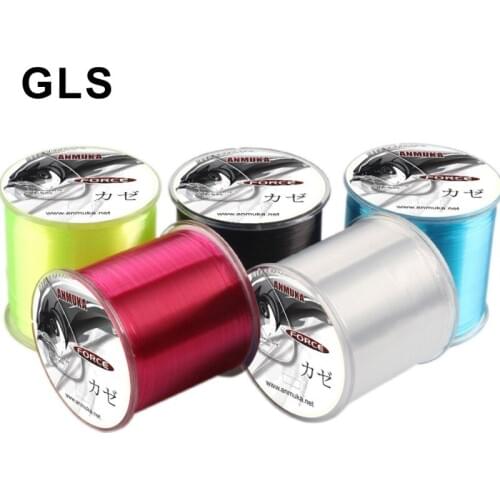 2020 GLS brand 7 colors optional super strong pull 500 meters imported raw nylon line sub-fishing line fish